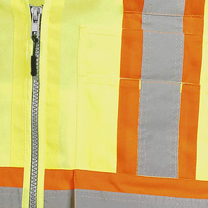 Chaleco DE SEGURIDAD impermeable Antiestático de alta visibilidad Seguridad reflectante Múltiples bolsillos Logotipo personalizado OEM para trabajadores de la construcción - Product Image 6