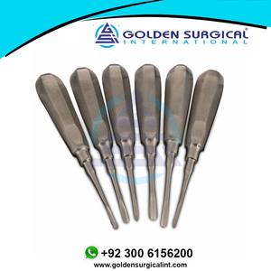 6 Élévateurs radiculaires Coupland pour extraction dentaire et luxation, instruments de chirurgie buccale, avec poignée ergonomique manuelle, certifiés CE - Product Image 2