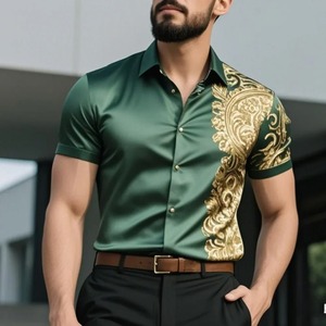 Nuevas camisas de alta calidad para hombre, camisas de manga larga de diseño elegante, camisas casuales con estampado de sublimación de tendencia superior - Product Image 3