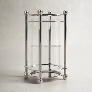 New Design <b>Candle</b> <b>Holder</b> with Handcrafted Detailing for Home Decor Look <b>Lanterns</b> <b>Candle</b> <b>Holder</b> with Metal Handle big wholesaler - Product Image 2