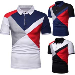 Venta al por mayor de nuevos polos europeos y americanos de alta calidad para hombre, camisetas de talla grande para hombre - Product Image 6