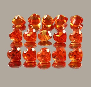 Citrine naturelle orange en forme de coeur pour femmes certifiée IGI excellente pour la fabrication de bijoux-tailles calibrées 5mm 25mm pour les bagues - Product Image 3