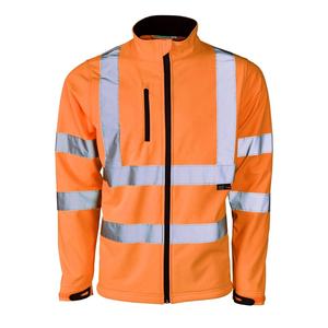 Vêtement de travail pour homme, veste Softshell haute visibilité - HH060, imperméable, sécurité 2026 - Product Image 6