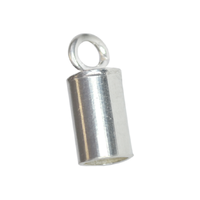 Tuyaux d'extrémité en argent sterling de 1 mm de diamètre intérieur - Composants de bijoux de style bohème de haute qualité - Fournisseur de cadeaux