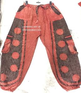 Sarouel patchwork en coton pyjama sarouel en coton pyjama patchwork en coton pyjama indien pyjama patchwork en coton népalais pantalon bohème - Product Image 2