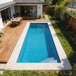 Piscine extérieure en fibre de verre durable, fabrication directe d'usine, spa de 20 pieds, 6 m, 8 m, 10 m, design luxueux - Product Image 2