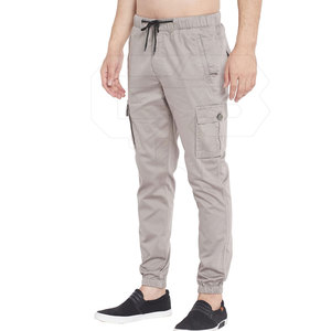 กางเกงคาร์โก้ผู้ชายขาตรงสีล้วนสำหรับขายตามสั่ง - Product Image 3