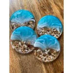 Posavasos modernos de resina con patrones geométricos para una decoración elegante de la Mesa a un precio muy asequible - Product Image 3