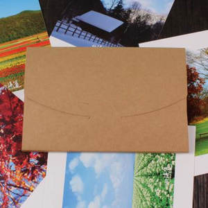 16*10.5*0.5cm Blanc Noir Blanc Kraft Papier Enveloppe Cartes Postales Carte de Voeux Photo Emballage Boîtes - Product Image 6