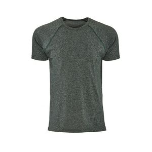 T-shirt unisexe à manches raglan avec col en O Classic Athleisure Mock Twist Jersey Plus Size 3D Plain Logo Design Knitted Fabric - Product Image 6