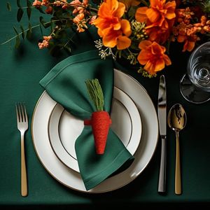 Cutest Carrot Shaped <b>Napkin</b> Rings Spring Summer Holidays Everyday Dining Table Decor Paper Christmas <b>Easter</b> Special Occasions - Product Image 3