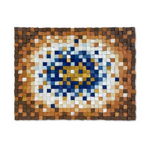 Décoration murale en mosaïque de bois Geode Panneaux muraux élégants en bois - Product Image 6