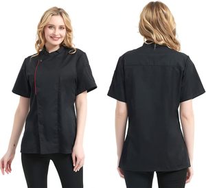 Uniforme profesional de chef de manga corta para restaurante, Hotel, cocina, recepción, uso personalizado, Color y logotipo Unisex - Product Image 4