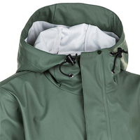 Imperméable long unisexe de haute qualité avec fermeture éclair, logo personnalisé, 100 % polyester, imperméable, coupe-vent, manteau décontracté