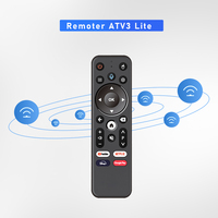 Télécommande vocale BT ATV3 Lite Q3/Q5/Q10 Lemon TV L1/L2 Mini TV Box avec code roulant, logo personnalisé, OEM, usine Android