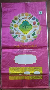 Specie Bopp borsa tessuta dal produttore indiano in 10kg a 20kg con stampa personalizzata