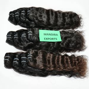 Extensions de cheveux humains vietnamiens non traités Vendeur vierge noir naturel cuticule alignée Faisceaux ondulés Cheveux humains indiens - Product Image 4