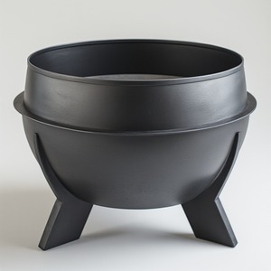 Foyer extérieur moderne en métal avec combustion de bois pour des espaces extérieurs élégants, personnalisable et chauffage constant - Product Image 1