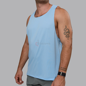 Custom Logo <b>Men</b> Running Tank Tops High Quality Mesh <b>Vest</b> <b>White</b> Gym Fitness Workout Outdoor Sportswear Wholesale - Product Image 3
