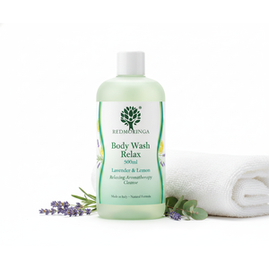 Bagnoschiuma Aromaterapico alla Lavanda e Limone con Dispenser - 500ml OEM Etichetta Privata Italia RedMoringa - Product Image 1