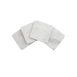 Sous-verre en marbre blanc de bonne qualité utilisation en gros chambre d'hôtel restaurant bureau nouvelle collection sous-verres vente chaude fabriqué en Inde - Product Image 1