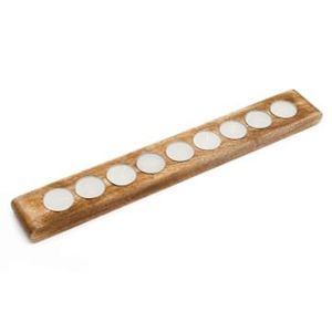 Eco-Friendly Handmade Wooden <b>Candlestick</b> Holder Polished Natural Acacia Wood Color Set Size <b>Glass</b> Candle Stand - Product Image 1