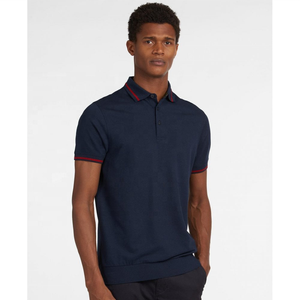 Camisa de Golf a Rayas de Estilo Vintage para Hombre, Verano, Polo, Suéter con Mangas Cortas, Talla Grande, Uso Diario - Product Image 1