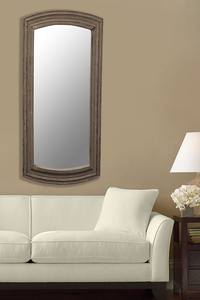 Miroir mural décoratif artisanal durable de style moderne, écologique, finition vieillie, design en bois pour mariages, anniversaires - Product Image 2