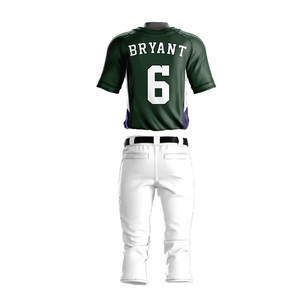 Jersey y pantalones de béisbol transpirables y cómodos de nuevo estilo para hombre, conjunto de uniforme de equipo deportivo de diseño personalizado - Product Image 4