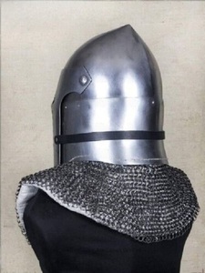 16GA Stahl HMB Mittelalter licher Bascinet Rao Griffon Helm W genieteter Kettenhemd Bascinet hand gefertigter Geschenk helm - Product Image 5