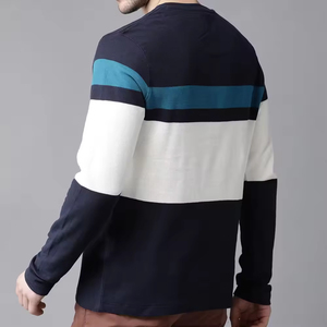 Camiseta de Manga Larga Raglán de Alta Calidad 100% Algodón para Hombre, Transpirable, Ecológica, Corte Holgado, Cuello Redondo, Informal, de 180g - Product Image 3