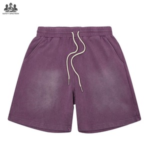 Pantalones Cortos Casuales de Hombre con Lavado Ácido, Color Sólido, Corte Medio, OEM |   100% Algodón |   Transpirable, de Secado Rápido y Ecológico |   Ropa Urbana Moderna | - Product Image 1