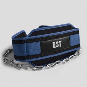Nouvelle ceinture de trempage en nylon QST pour la musculation avec chaîne robuste Logo personnalisé Ceinture de trempage durable d'haltérophilie et de dynamophilie - Product Image 1