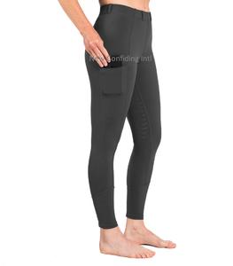 Culotte d'équitation moderne Leggings de cheval élégants Vêtements équestres à la mode Collants d'équitation personnalisés avec poches pratiques pour téléphone - Product Image 2
