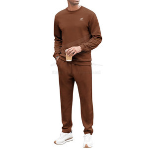 OEM Customized Design <b>Pullover</b> <b>Men</b> Sweat Suit High Quality 100% Cotton Breathable Winter Casual Wear Drawstring Closure Side - Product Image 2