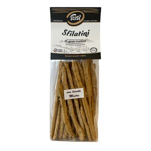 Pain rustique Tissi 200g x 10 pièces, croustillant, à base de farine de blé, avec levain et sel, saveur céréale, provenant d'Italie - Product Image 1