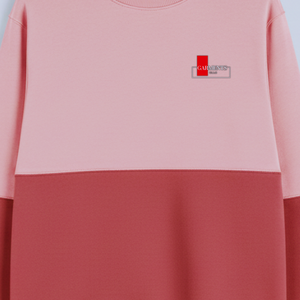 Sweat-shirt à col rond pour homme 100% coton uni |   Pull en molleton bicolore |   Logo personnalisé OEM ODM, streetwear décontracté d'hiver, respirant - Product Image 5