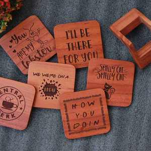 Wooden <b>Coasters</b> Manufacturers for Global Supply Wooden <b>Coasters</b> for <b>Drinks</b> with Holder - Product Image 3