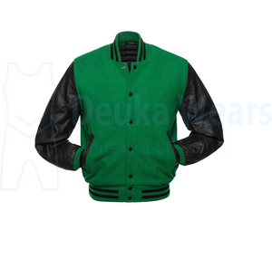 Low Moq Quick Dry Chenille Embroidered Letterman <b>Jackets</b> Customized Design <b>Baseball</b> <b>Bomber</b> <b>Jacket</b> With PU Leather Sleeves OEM - Product Image 5