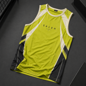 <b>Men's</b> <b>Running</b> Singlet Tank Top Breathable Lightweight Gym Fitness Sports <b>Vest</b> Custom Wholesale - Product Image 5