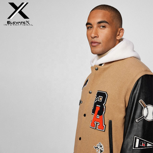 Servicio OEM, Chaqueta Varsity de Béisbol de Lona de Alta Calidad Personalizada para Hombre, Bordado con Letras, Transpirable, Reversible, Ecológica - Product Image 6