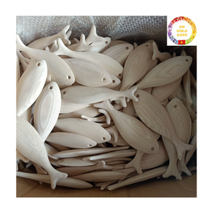 Wooden Fish Figurine Handmade Vietnam Rustic Ornament Coastal Home Decor Cafe Resort and Tourist Souvenirs - Product Image 4
