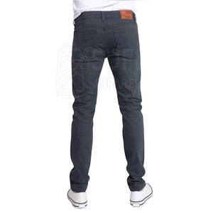 Pantalon en jean décontracté pour homme, coupe slim, coupe décontractée, braguette à boutons, respirant, écologique, 100% coton, pour les voyages de week-end et les activités de plein air - Product Image 5