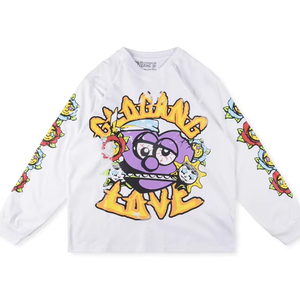 Camiseta de Diseñador de Alta Calidad al por Mayor, Camiseta Larga Estampada Unisex para Hombre - Product Image 3