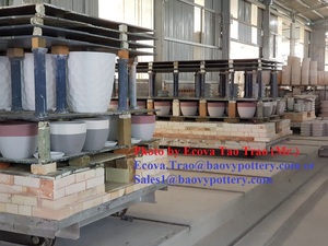 [Ecova Decor] <b>SUCCULLENT</b> INDOOR PATTERN CERAMIC GARDEN PLANTER - TERRACOTTA WASHED FLOWER <b>PLANT</b> BOWLS - CLAY POTTERY <b>PLANT</b> <b>POTS</b> - Product Image 2