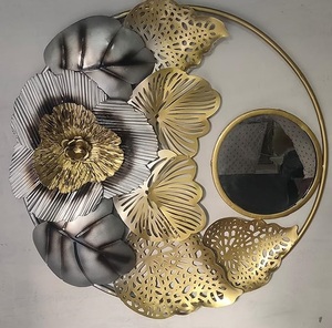 Miroirs muraux modernes luxueux et élégants pour la maison, les hôtels et le bureau Meilleur décor Miroir d'art en métal Taille et logo personnalisés disponibles - Product Image 2