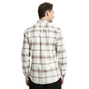 Camisa a cuadros de algodón 100% de moda para hombre, cómoda, transpirable, abotonada con un diseño de cuadros clásico, Perfecta para negocios - Product Image 5