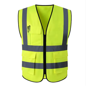 Chaleco de Seguridad Reflectante de Alta Visibilidad y Calidad, Ropa de Trabajo Industrial de Poliéster con Logotipo Personalizado - Product Image 1