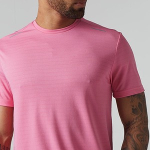 Men Sports New Arrival Crew Neck Breathable Gym T Shirt 95% Cotton 5% Spandex Quick Dry Short Sleeve Comfortable - Product Image 5