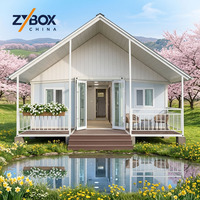 ZYBOX AU Standard Luxury 20ft 40ft Maison Conteneur Modulaire Préfabriquée Pliable et Extensible pour Logement Annexe USA Canada